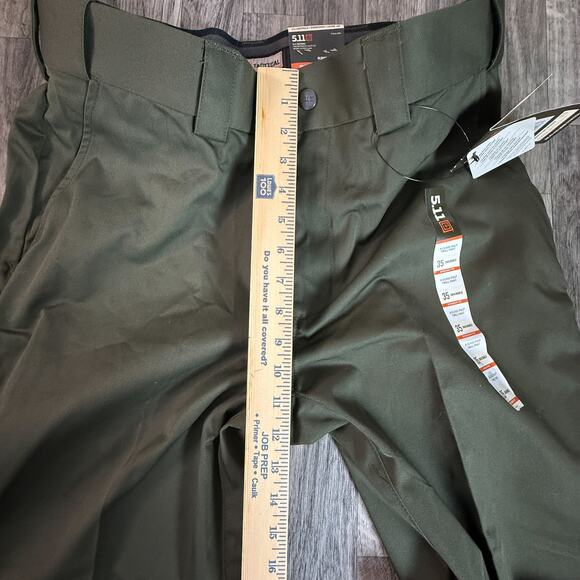 NWT 5.11 PDU A‑Class Twill Pant 35 Unhemmed Sheriff Green Straight Fit Uniform - Picture 11 of 13